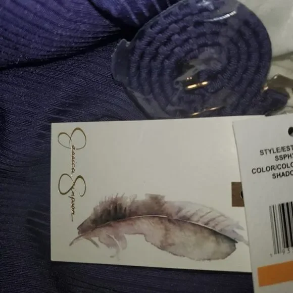 Jessica Simpson Bandeau purple sz SMALL bathing - Picture 4 of 7